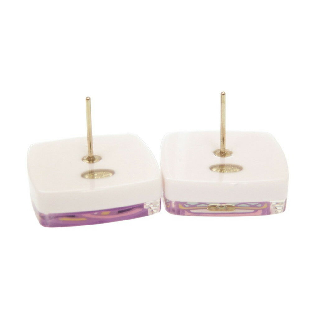 CHANEL Authentic Pink Logo Earrings - Picture 6 of 7